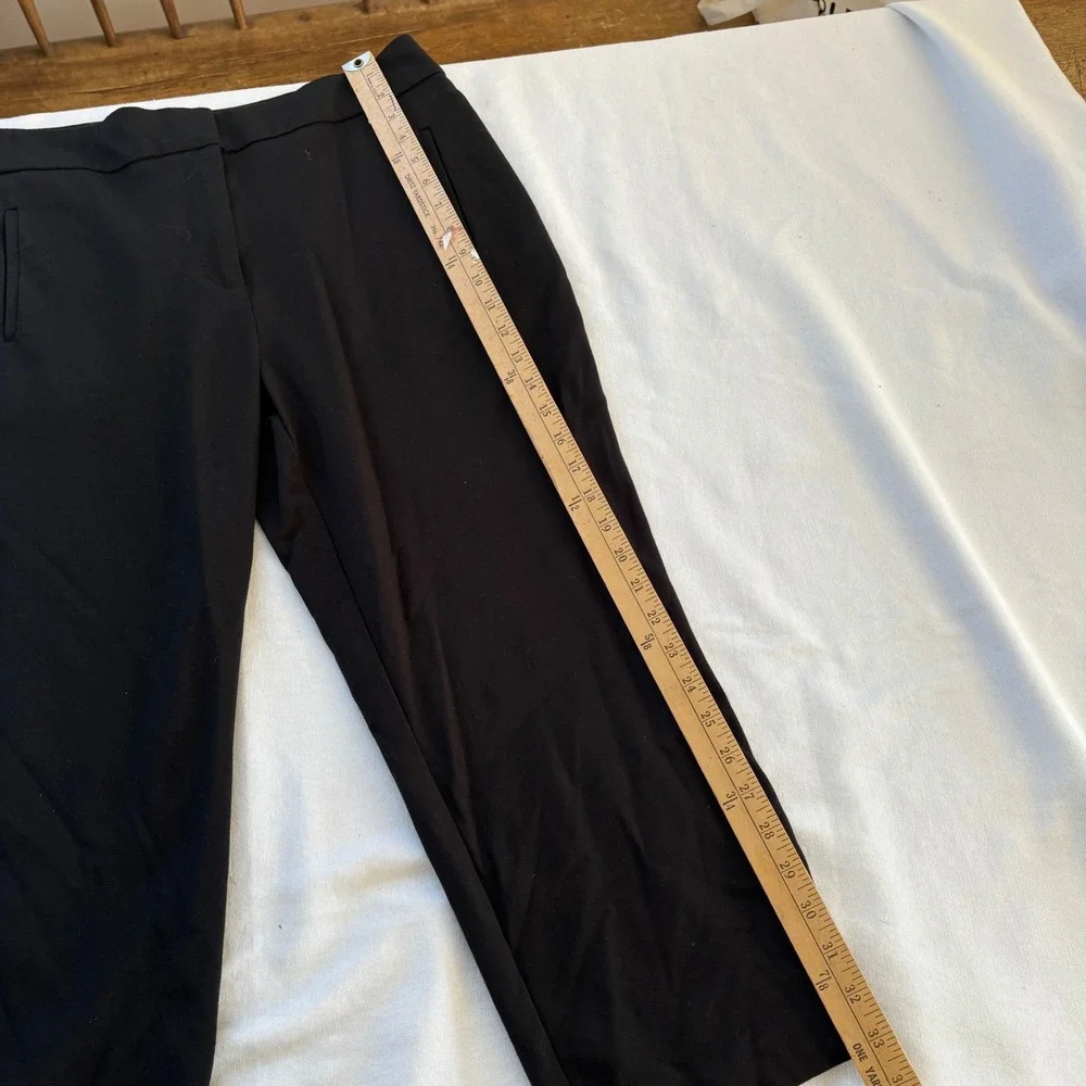 Nine West Black Cropped Dress Pants Womens‎ 12 Straight Leg Workwear 731M7E1422M - Picture 11 of 11
